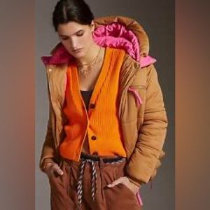 Anthropologie x Avec Les Filles color block puffer jacket